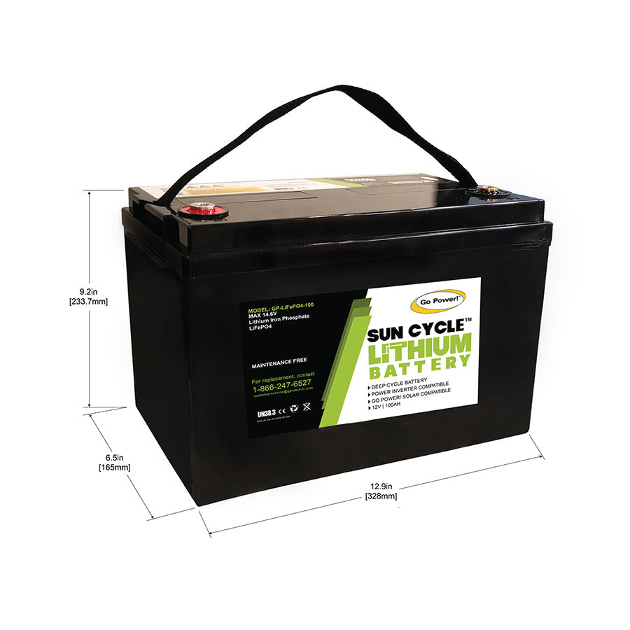 Roadwarrior 12V Lithium Battery, single for series battery banks 