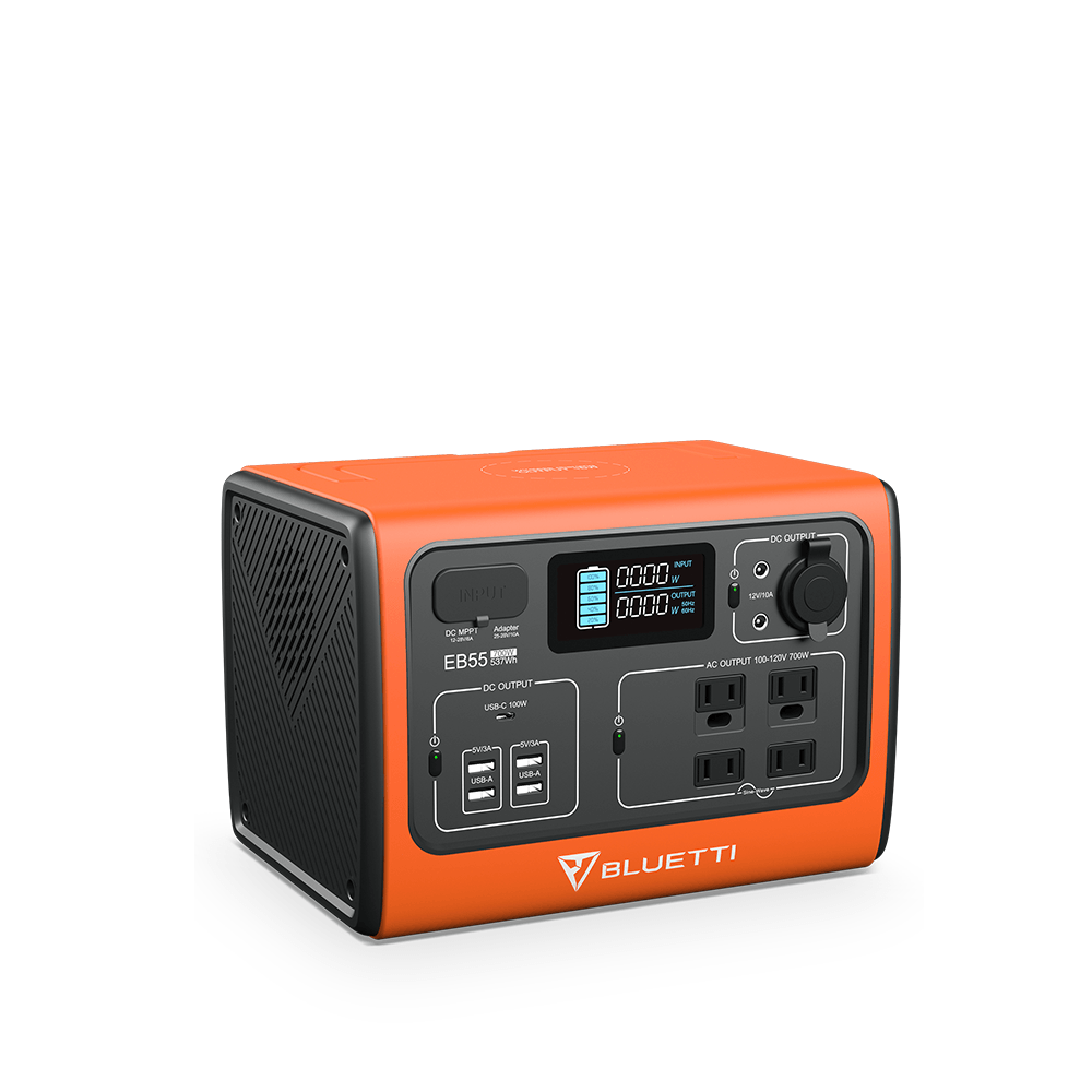 Bluetti EB55 Portable Power Station | 700W 537WH