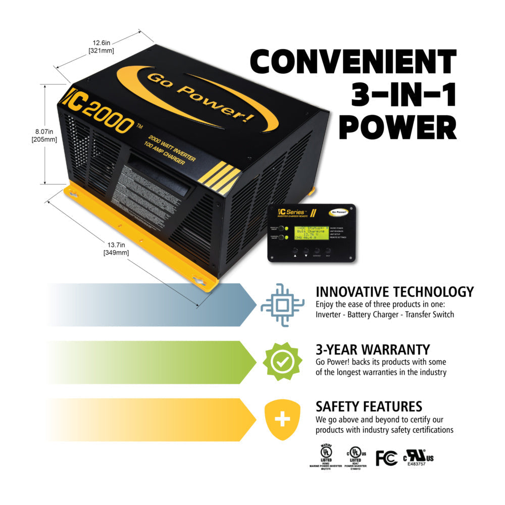 2000 Watt Pure Sine Power Inverter Kit