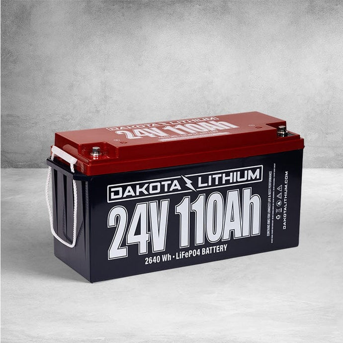 DAKOTA LITHIUM 24V 110AH DEEP CYCLE LIFEPO4 SINGLE BATTERY Batteries Dakota Lithium 