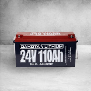 DAKOTA LITHIUM 24V 110AH DEEP CYCLE LIFEPO4 SINGLE BATTERY Batteries Dakota Lithium 