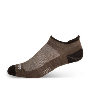 Liner - No Show Tab Wool Socks Mountain Heritage Socks Minus33 Merino Wool Clothing Coffee S 