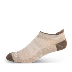 Liner - No Show Tab Wool Socks Mountain Heritage Socks Minus33 Merino Wool Clothing Oatmeal S 