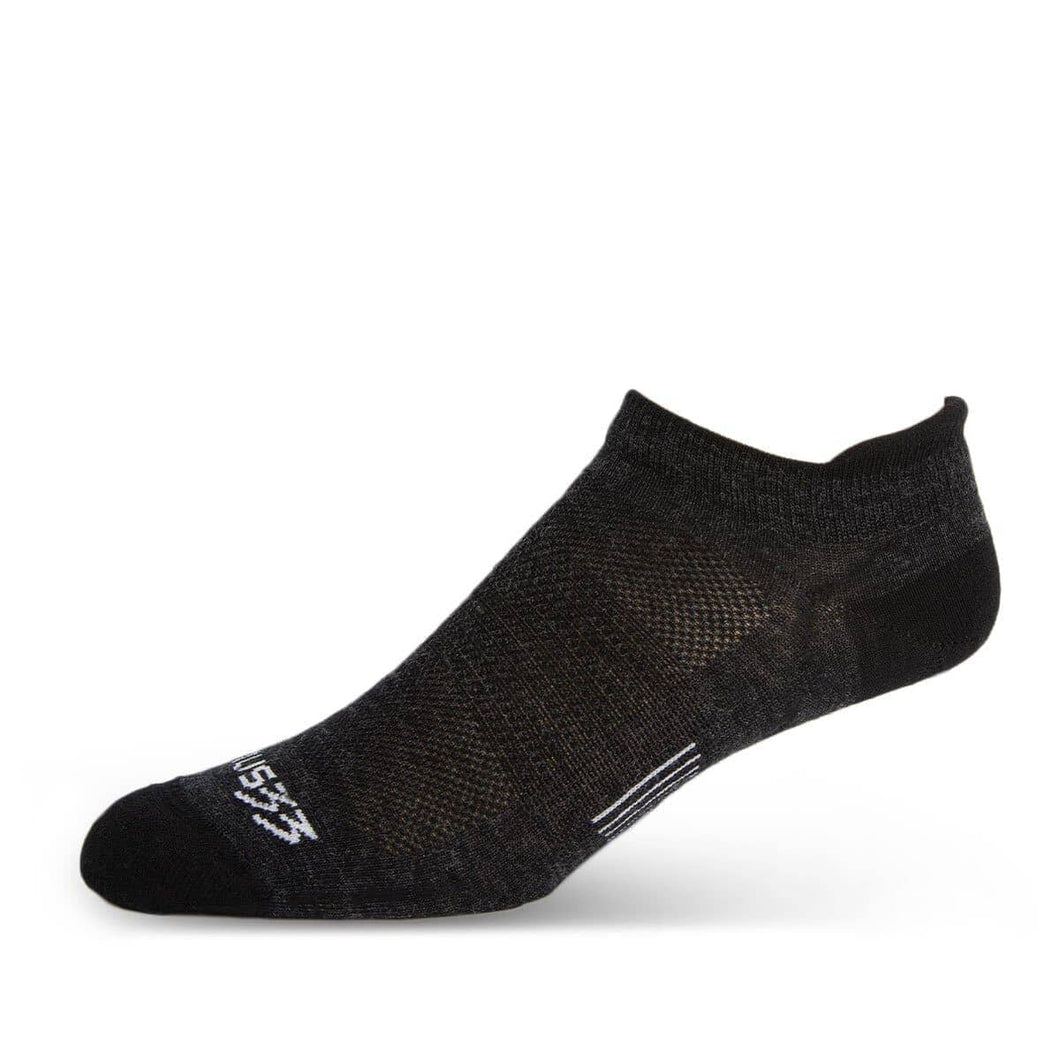 Liner - No Show Tab Wool Socks Mountain Heritage Socks Minus33 Merino Wool Clothing Black S 