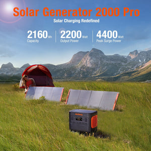 Solar Generator 2000 Pro Kit (1*Explorer 2000 Pro + 2 * SolarSaga 200W) Solar Energy Kits Jackery 