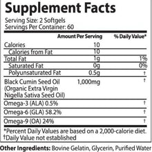 Load image into Gallery viewer, Black Seed Oil Capsules 1,000mg (Softgel) Vitamins &amp; Supplements Mother Nature Organics 