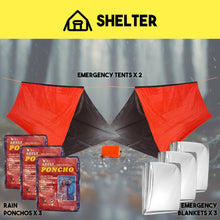 Load image into Gallery viewer, 3 Person 72 Hour Survival Bug Out Bag with Backpack, Food, Water, and Shelter Bug Out Bag Denver Survival 