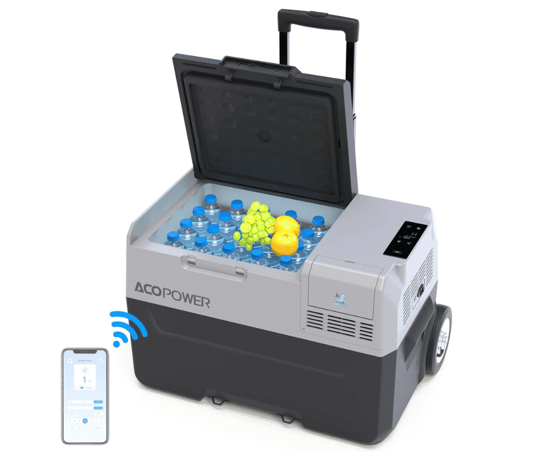 Acopower LionCooler Pro Portable Solar Fridge Freezer, 52 Quarts - With Battery Solar Cooler Acopower 