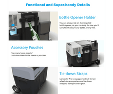 Load image into Gallery viewer, Acopower LionCooler Pro Portable Solar Fridge Freezer, 52 Quarts - With Battery Solar Cooler Acopower 