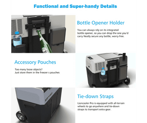 Acopower LionCooler Pro Portable Solar Fridge Freezer, 52 Quarts - With Battery Solar Cooler Acopower 