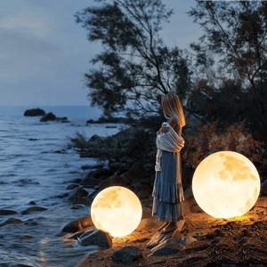 3D Moon Indoor & Outdoor Floor Lamp Outdoor Lighting EP Designlab LLC 