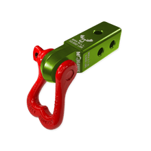 Load image into Gallery viewer, Moose Knuckle XL 3/4 Shackle and Mohawk 2.0 Receiver Combo Recovery Gear Forward Notion, LLC Bean Green / Flame Red 