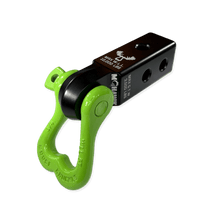 Load image into Gallery viewer, Moose Knuckle XL 3/4 Shackle and Mohawk 2.0 Receiver Combo Recovery Gear Forward Notion, LLC Black Lung / Sublime Green 