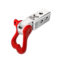 Load image into Gallery viewer, Moose Knuckle XL 3/4 Shackle and Mohawk 2.0 Receiver Combo Recovery Gear Forward Notion, LLC Atomic Silver / Flame Red 