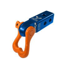 Load image into Gallery viewer, Moose Knuckle XL 3/4 Shackle and Mohawk 2.0 Receiver Combo Recovery Gear Forward Notion, LLC Blue Pill / Obscene Orange 
