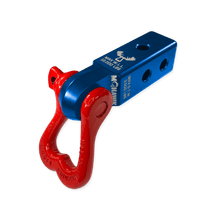 Load image into Gallery viewer, Moose Knuckle XL 3/4 Shackle and Mohawk 2.0 Receiver Combo Recovery Gear Forward Notion, LLC Blue Pill / Flame Red 