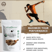 Load image into Gallery viewer, Black Maca Powder Vitamins &amp; Supplements Mother Nature Organics 