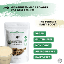 Load image into Gallery viewer, Black Maca Powder Vitamins &amp; Supplements Mother Nature Organics 