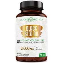 Load image into Gallery viewer, Black Seed Oil Capsules 2,000mg (Softgel) Vitamins &amp; Supplements Mother Nature Organics 