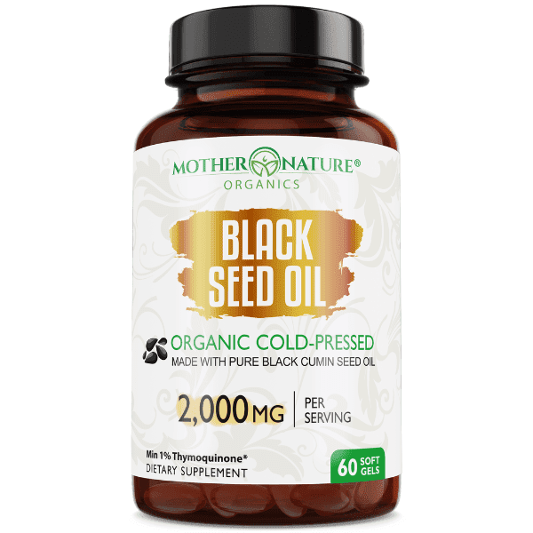 Black Seed Oil Capsules 2,000mg (Softgel) Vitamins & Supplements Mother Nature Organics 