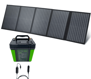 EXP240PRO + 100 Watt Solar Panel Bundle | CPAP Off-Grid Charging System CPAP Charging System EXP PRO Dreamstation 1 and 2 DC Power Cord 