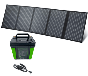EXP240PRO + 100 Watt Solar Panel Bundle | CPAP Off-Grid Charging System CPAP Charging System EXP PRO Respironics System One "60 Series" DC Power Cord 