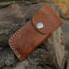 Load image into Gallery viewer, 6.5&quot; Handmade Damascus Pocket Knife - Folding Pocket Knife - Color Wood Handle WH 5032 Folding Knife White Hills Knives 