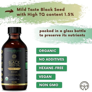 Black Seed Oil Turkish Vitamins & Supplements Mother Nature Organics 
