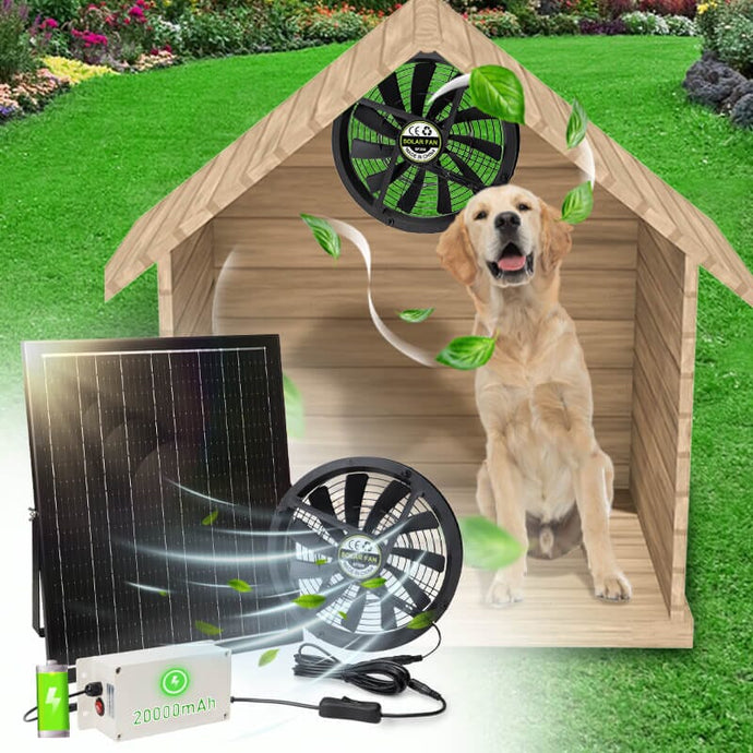 42W Solar Exhaust Intake Fan with Battery Langy Solar Lights 