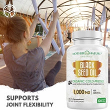 Load image into Gallery viewer, Black Seed Oil Capsules 1,000mg (Softgel) Vitamins &amp; Supplements Mother Nature Organics 