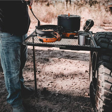 Load image into Gallery viewer, Large Steel Camping Table Large Steel Tail Gater Tire Table 
