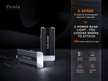 Load image into Gallery viewer, Fenix E-SPARK Ultra-Thin Powerbank LED Flashlight Keychain Flashlight Fenix Store 
