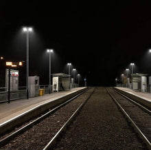 Load image into Gallery viewer, 1500W Commercial Solar Flag Pole Outdoor Lamp Post Light with 98 inch Pole IP67 Waterproof With Remote solar street light Outdoor Solar Outlet 