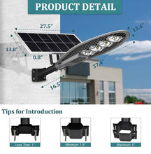 Load image into Gallery viewer, 1800W Solar Street Light Outdoor, 50000LM Commercial Solar LED Flood Security Light with Remote Control Solar arena light Outdoor Solar Outlet 