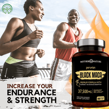 Load image into Gallery viewer, Black Maca Capsules 37,500 mg Vitamins &amp; Supplements Mother Nature Organics 