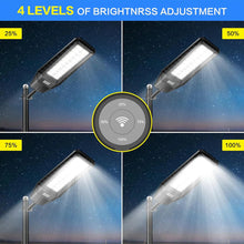 Load image into Gallery viewer, 2 Pack 1600W Solar Street Lights Outdoor 90000 Lumens Dusk to Dawn With Remote and Motion Sensor solar street light Outdoor Solar Outlet 