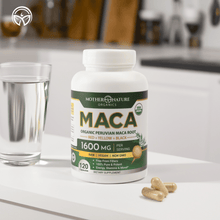 Load image into Gallery viewer, USDA Organic Maca Root Capsules Vitamins &amp; Supplements Mother Nature Organics 