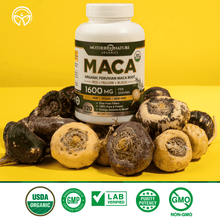 Load image into Gallery viewer, USDA Organic Maca Root Capsules Vitamins &amp; Supplements Mother Nature Organics 