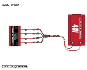 DAKOTA LITHIUM MARINE 4 BANK, 40-AMP (10-AMP PER BANK) 12V ONBOARD LITHIUM BATTERY CHARGER Battery Charger Dakota Lithium 