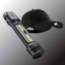 Load image into Gallery viewer, POWER Bundle POWERCAP 3.0 LED Lighted Hat + FLATEYE Flashlight Lantern FRL-2100 BUNDLES Panther Vision Store 