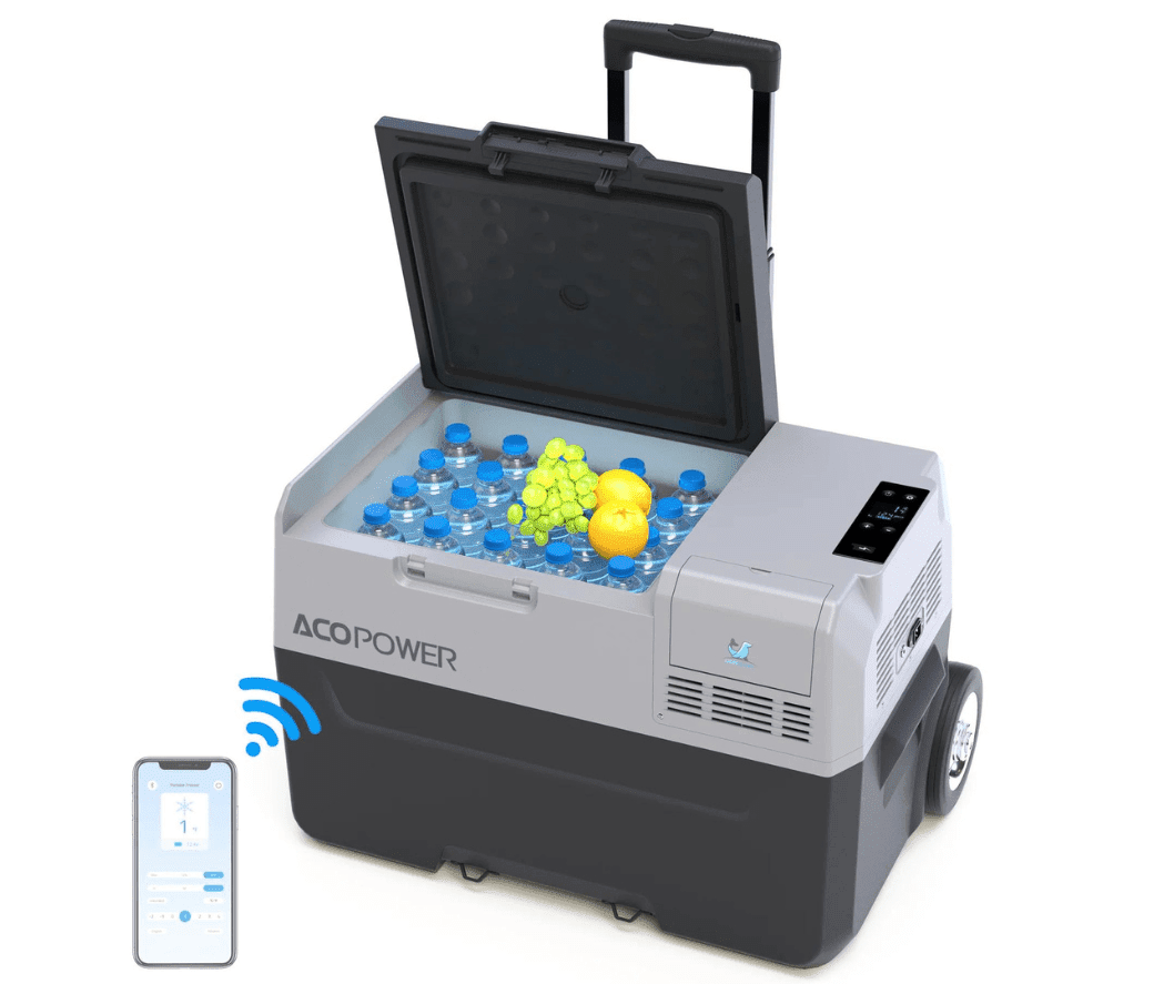 Acopower LionCooler Pro Portable Solar Fridge Freezer, 42 Quarts - With Battery Solar Cooler Acopower 