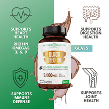 Load image into Gallery viewer, Black Seed Oil Capsules 2,000mg (Softgel) Vitamins &amp; Supplements Mother Nature Organics 