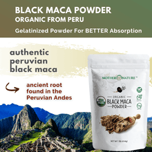 Load image into Gallery viewer, Black Maca Powder Vitamins &amp; Supplements Mother Nature Organics 