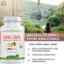 Load image into Gallery viewer, Camu Camu Capsules Vitamins &amp; Supplements Mother Nature Organics 