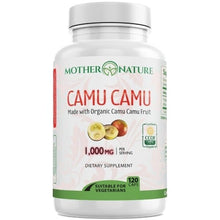Load image into Gallery viewer, Camu Camu Capsules Vitamins &amp; Supplements Mother Nature Organics 