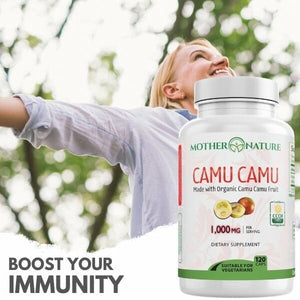 Camu Camu Capsules Vitamins & Supplements Mother Nature Organics 