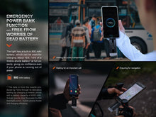 Load image into Gallery viewer, Fenix Store Keychain Flashlight Fenix E-SPARK Ultra-Thin Powerbank LED Flashlight