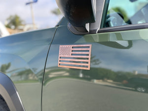 USA 3M Adhesive-Backed American Flag - Small (Two-Pack) Vehicle Magnets Tactilian Bronze 