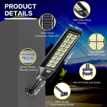 Load image into Gallery viewer, 2 Pack 1600W Solar Street Lights Outdoor 90000 Lumens Dusk to Dawn With Remote and Motion Sensor solar street light Outdoor Solar Outlet 