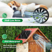 Load image into Gallery viewer, Langy Solar Lights 42W Solar Exhaust Intake Fan with Battery